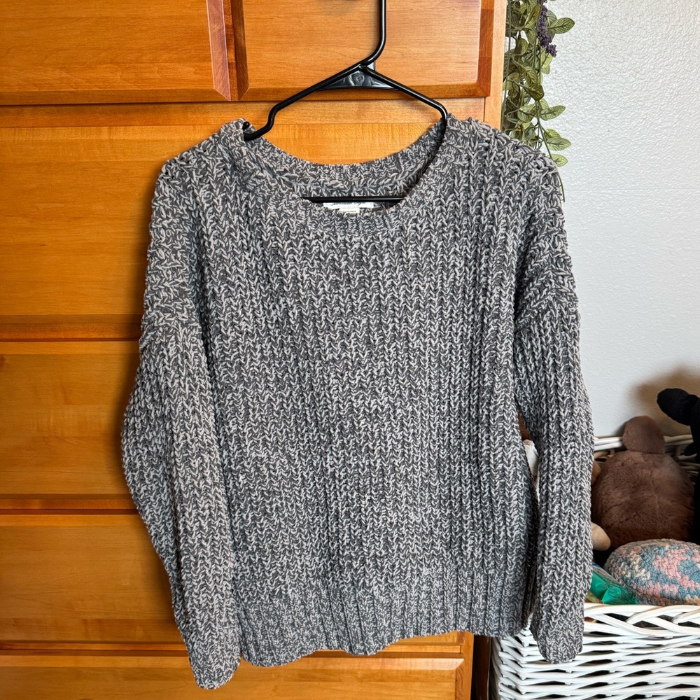 Gray Crew Neck Sweater